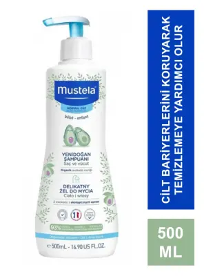 Mustela Gentle Cleansing Gel 500 ml Yenidoğan Bebek Şampuanı - Mustela