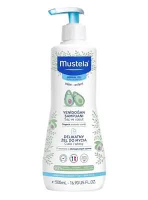 Mustela Gentle Cleansing Gel 500 ml Yenidoğan Bebek Şampuanı - 2