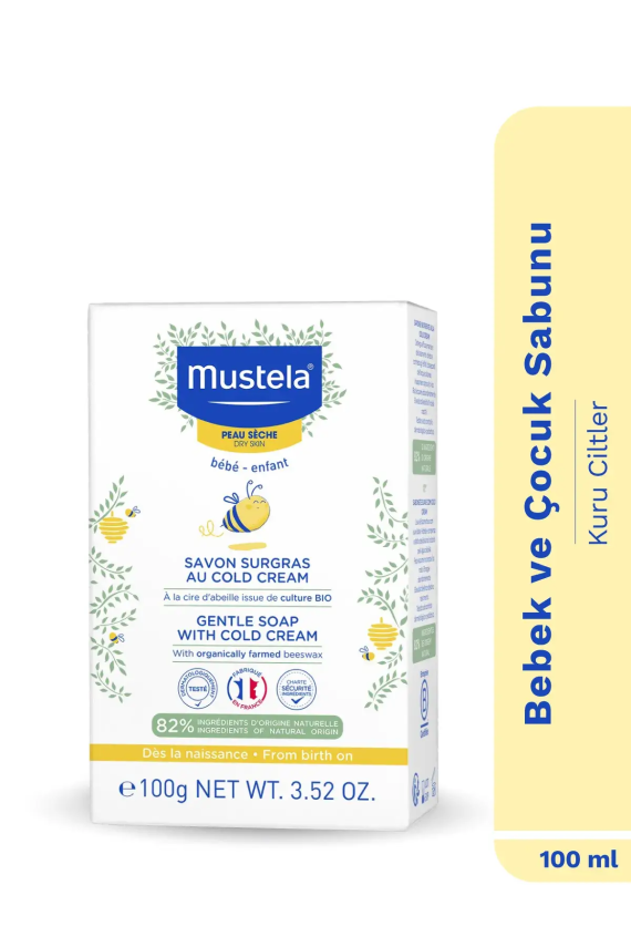 Mustela Gentle Soap With Cold Cream 100 gr Besleyici Sabun - 1