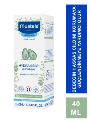 Outlet - Mustela Hydra Bebe Facial Cream 40 ml Yüz Kremi - 1