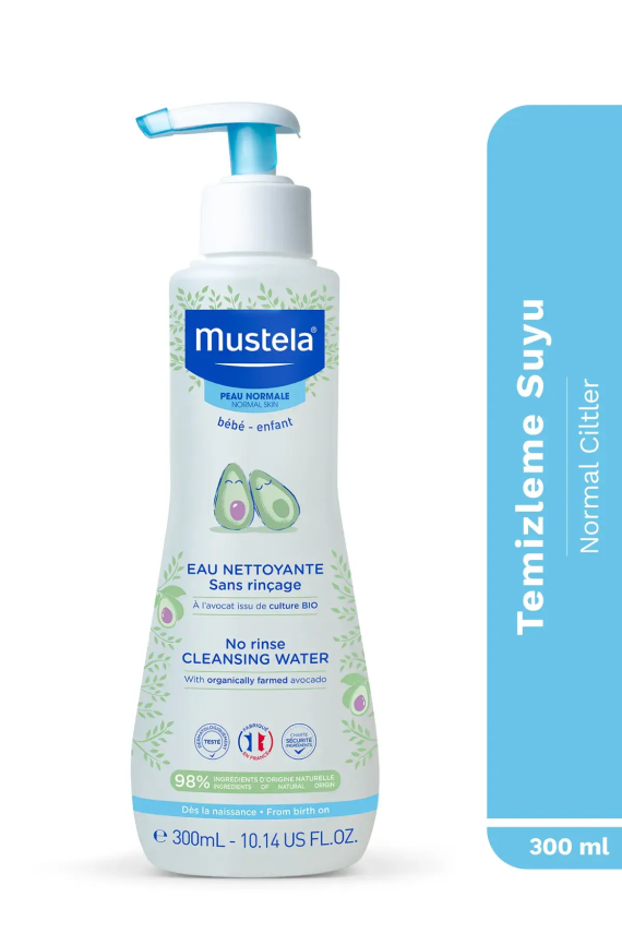 Mustela No Rinse Cleansing Water 300 ml Durulama Gerektirmeyen Temizleme Sıvısı - 1