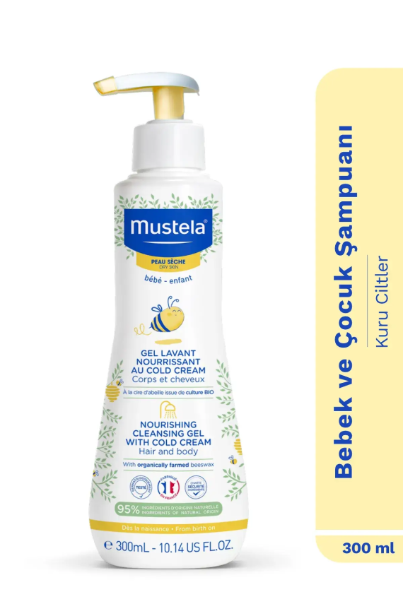 Mustela Nourishing Cleansing Gel With Cold Cream 300 ml Banyo Jeli - 1