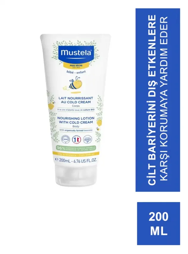 Mustela Nourishing Lotion With Cold Cream Vücut Losyonu 200 ml - 1