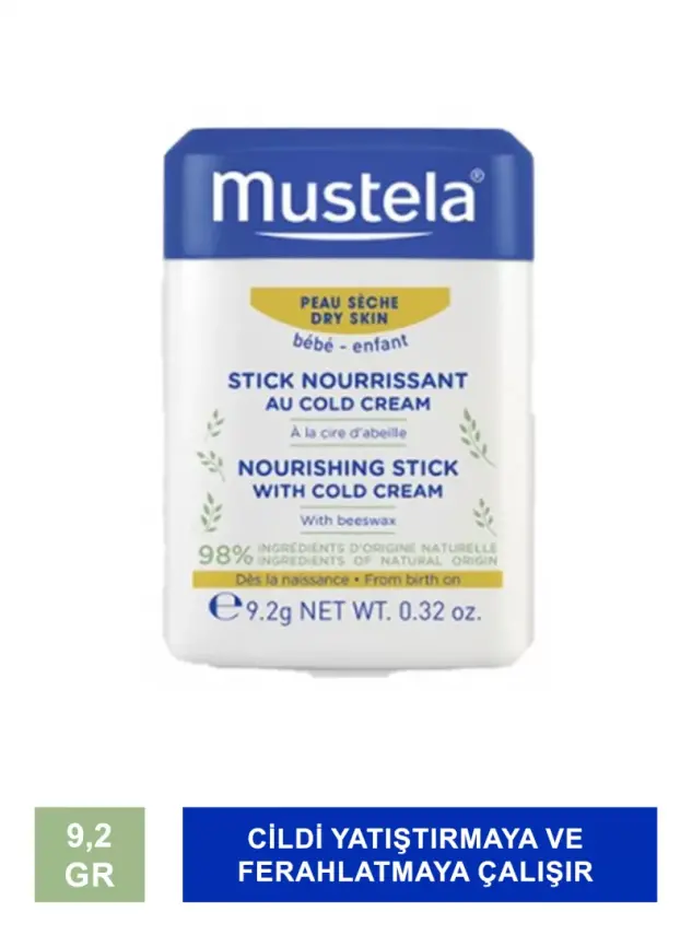 Mustela Nourishing Stick With Cold Cream Besleyici Stick 9,2 gr - 1