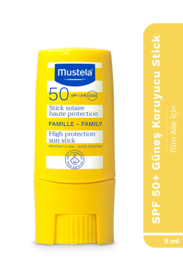 Mustela SPF50+ Çok Yüksek Koruma Faktörlü Güneş Stick 9 ml - 1