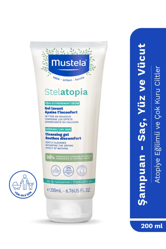 Mustela Stelatopia Cleansing Gel Şampuan 200 ml - 1