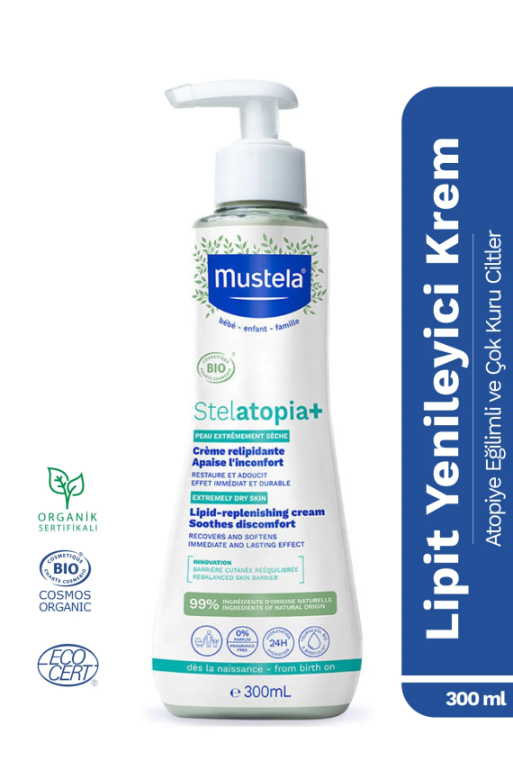 Mustela Stelatopia+ Lipit Yenileyici Krem 300 ml - 1