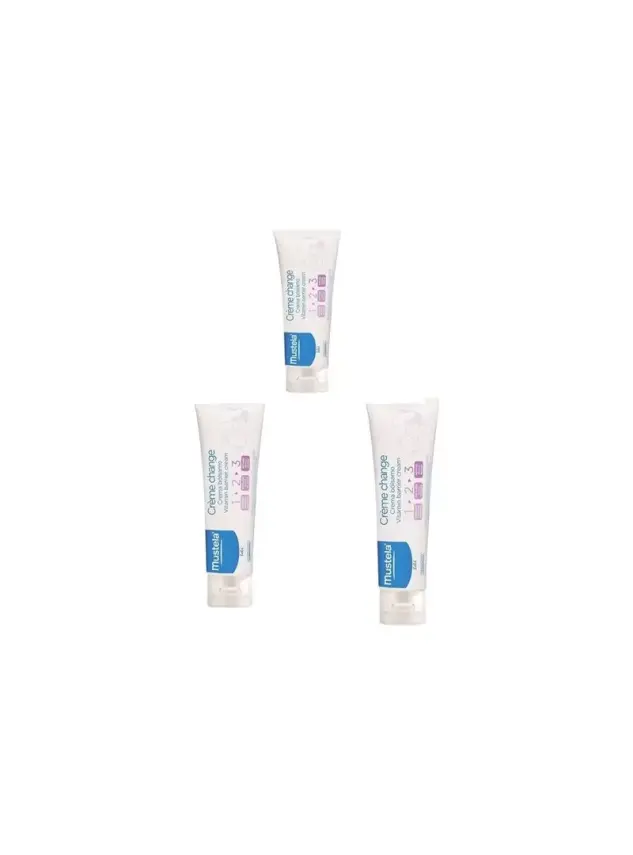 Mustela Vitamin Barrier 1-2-3 Cream 3 x 50 ml - 1