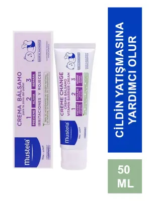 Mustela Vitamin Barrier 1-2-3 Cream 50 ml Pişik Kremi - Mustela