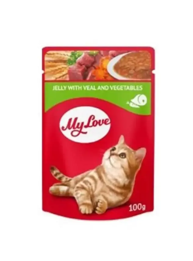 My Love Jöle İçinde Dana Etli Ve Sebzeli Pouch Kedi Maması 100 gr - 1