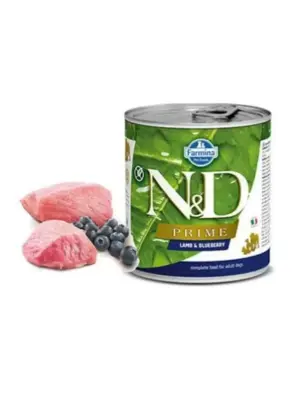 N&D Prıme Lamb & Blueberry - Kuzu & Yaban Mersini Köpek Konserve 285 Gr - N&D