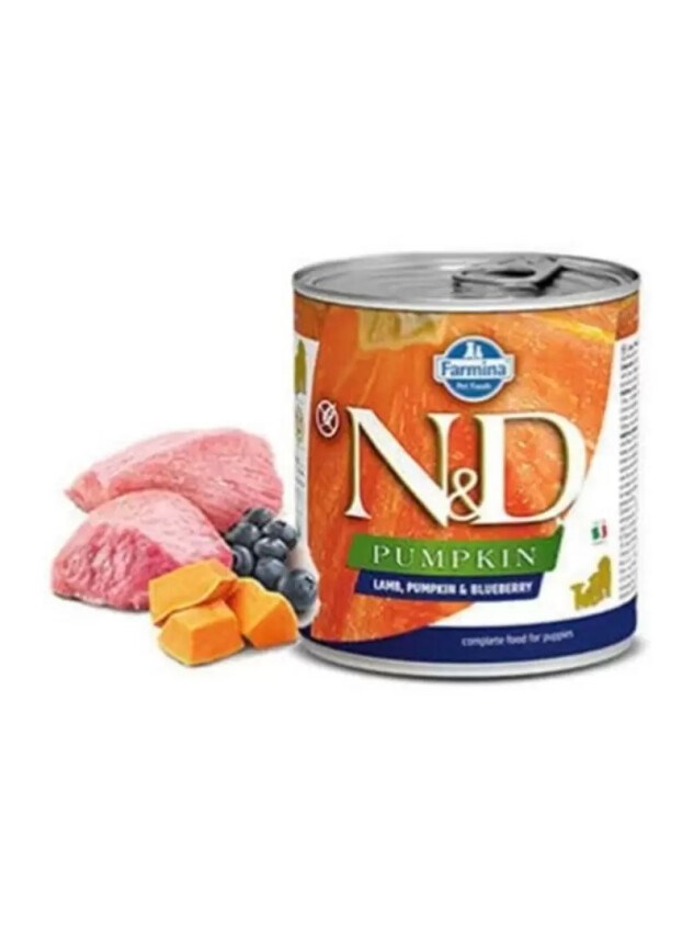N&D Pumpkın Lamb & Blueberry Puppy Köpek Konserve 285 Gr - N&D