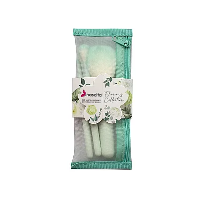 Nascita Flowers Collection 4 lü Makyaj Fırça Seti Yeşil - Nascita