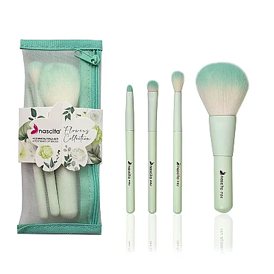 Nascita Flowers Collection 4 lü Makyaj Fırça Seti Yeşil - 2