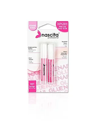 Nascita Pembe Takma Tırnak Yapıştırıcısı 2'Li 4Gr - NASNAILGLUE04 - Nascita