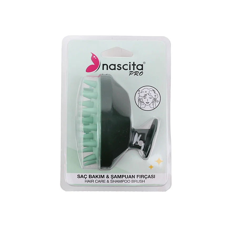 Nascita Saç Bakım Ve Şampuan Fırçası - Yeşil - 1