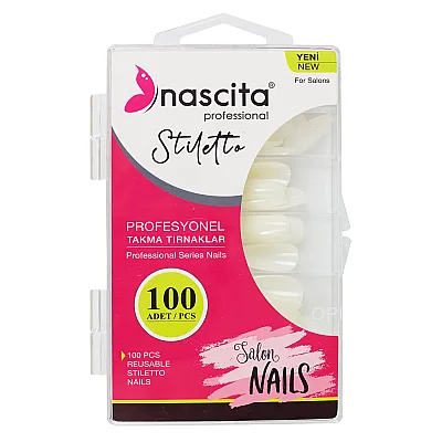 Nascita Stiletto Kutulu Takma Tırnak 100’lü Set NASNAIL00164 - Nascita
