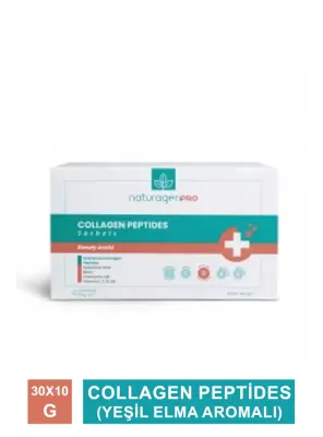 Naturagen Pro Collagen Peptides - Yeşil Elma Aromalı - 30 x 10 g - 2