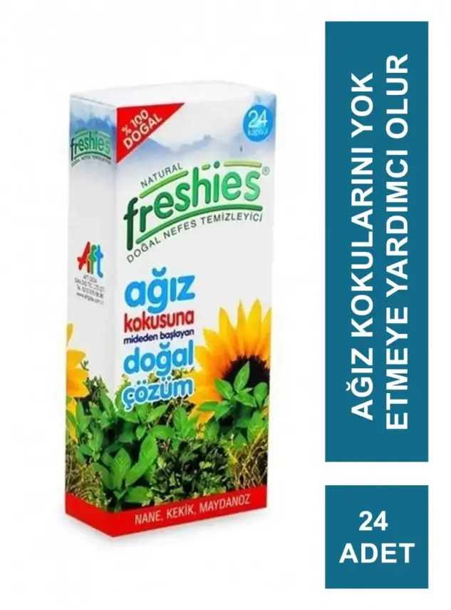 Natural Freshies Ağız Kokusu Önleyici 24 Adet x 4 Kutu - 1