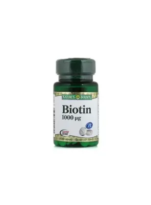 Nature's Bounty Biotin 1000mg 100 Tablet - Natures Bounty