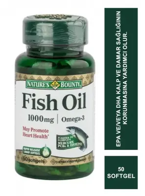 Nature's Bounty Fish Oil Omega-3 1000 Mg 50 Softgel - 2