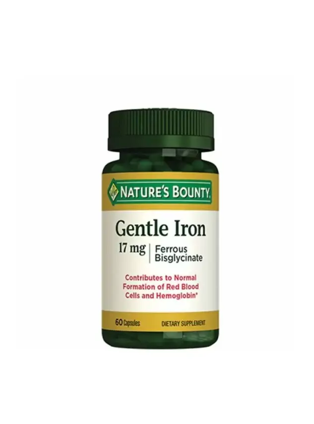 Nature's Bounty Gentle Iron 17mg 60 Kapsül - 1