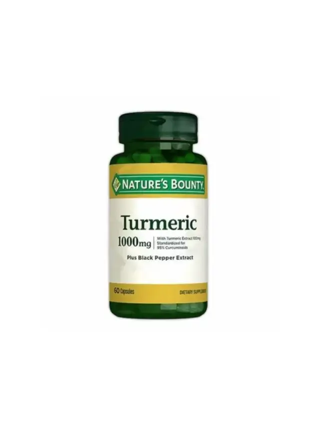 Nature's Bounty Turmeric Plus 1000mg Black Pepper Extract 60 Kapsül - 1