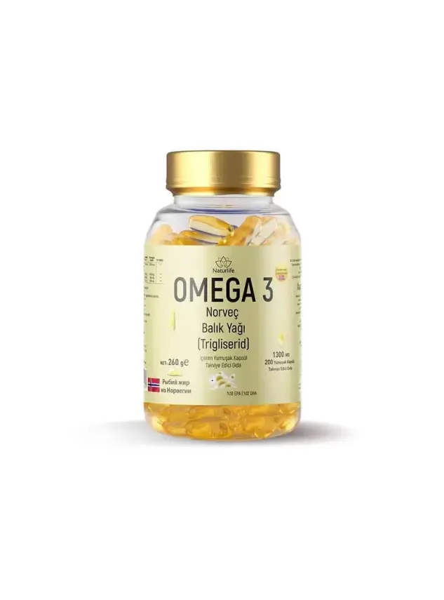 Naturlife Omega 3 1300mg 200 Kapsül - 1