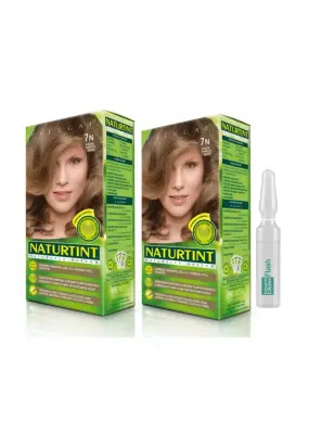NATURTINT 2'li Set 7 N Fındık Kabuğu kalıcı Saç Boyası - 1