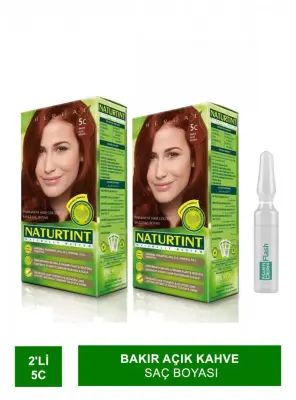 NATURTINT 2li 5 C Bakır Açık Kahve Saç Boyası - 2