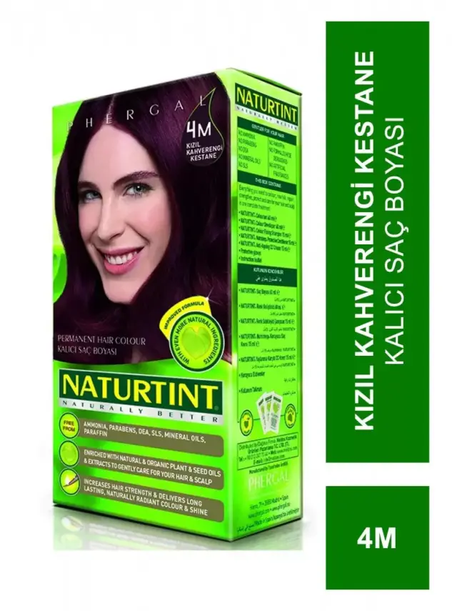 Naturtint Kalıcı Saç Boyası 4M Kızıl Kahverengi Kestane 165 ml - 2