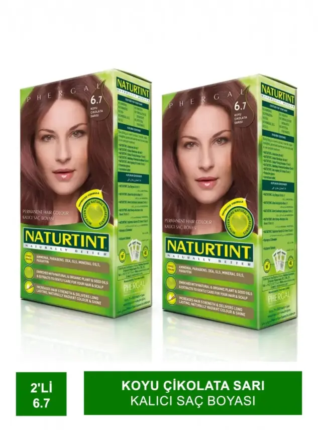 Naturtint Kalıcı Saç Boyası 6.7 Koyu Çikolata Sarı 165 ml 2 Adet - 3