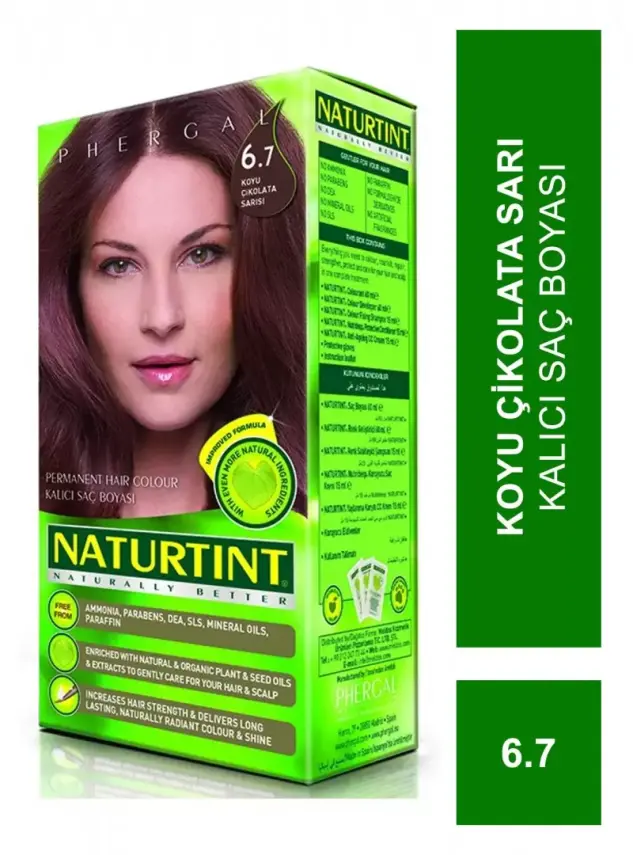 Naturtint Kalıcı Saç Boyası 6.7 Koyu Çikolata Sarı 165 ml - 2