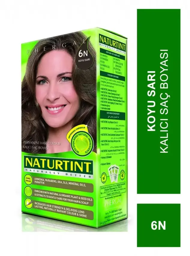 Naturtint Kalıcı Saç Boyası 6N Koyu Sarı 165 ml - 2