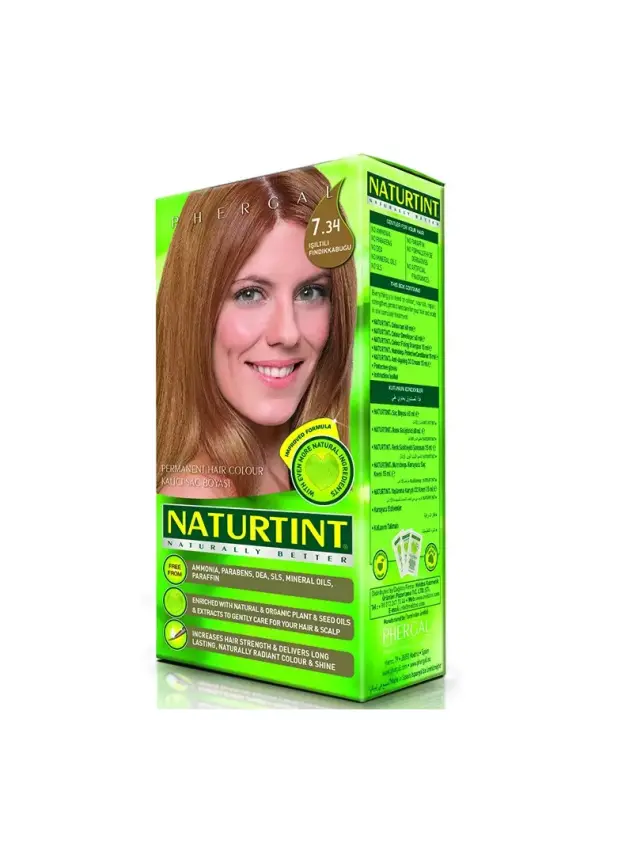 Naturtint Kalıcı Saç Boyası 7.34 Işıltılı Fındık Kabuğu 165 ml - 1