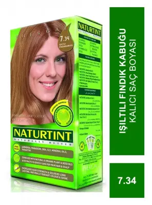 Naturtint Kalıcı Saç Boyası 7.34 Işıltılı Fındık Kabuğu 165 ml - 2
