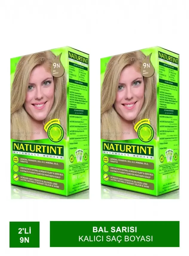 Naturtint Kalıcı Saç Boyası 9N Bal Sarısı 165 ml x 2 Adet - 2