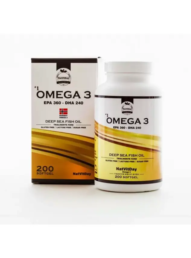 NatVitDay Omega 3 EPA 360 DHA 240 200 Softgel - 1