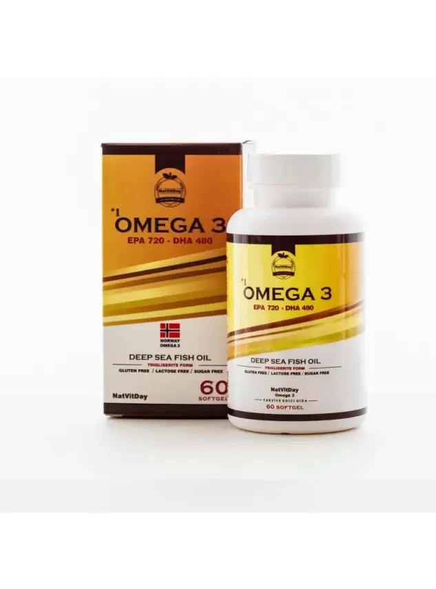 NatVitDay Omega 3 EPA 720 DHA 480 60 Softgel - 1