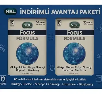 NBL Focus Formula Avantajlı Paket 30 + 30 Tablet - NBL