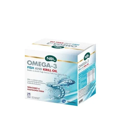 NBL Omega-3 Fish And Krill Oil 100 Yumuşak Kapsül - NBL