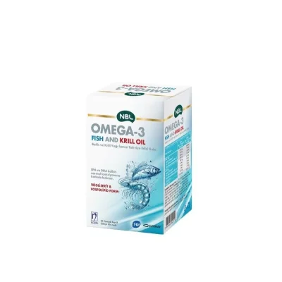 NBL Omega-3 Fish And Krill Oil 50 Yumuşak Kapsül - NBL