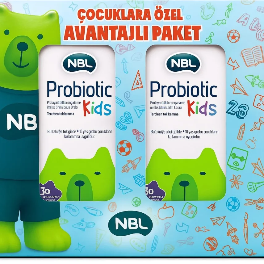 NBL Probiotic Kids Avantajlı Paket 30 + 30 Çiğneme Tableti - 1