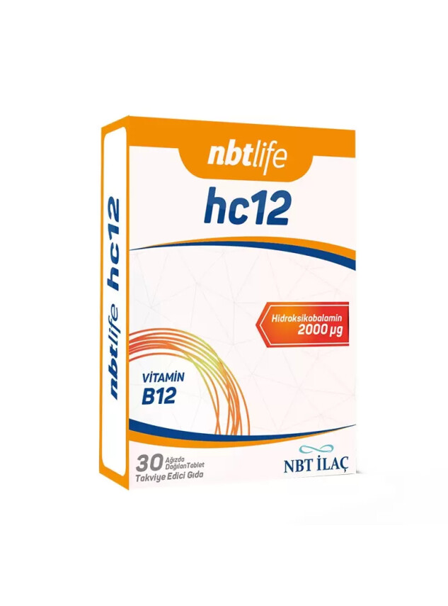 Nbt Life HC12 B12 İçeren 30 Kapsül - Nbt İlaç