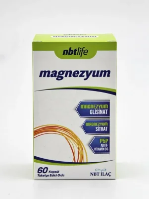 Nbt Life Magnezyum P5P Vitamin B6 60 Kapsül - Nbt İlaç