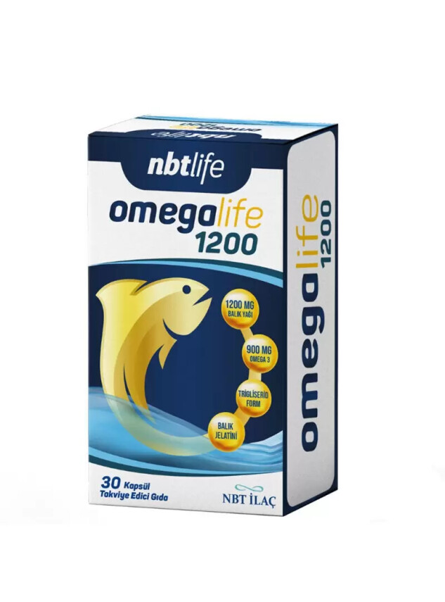 Nbt Life Omegalife 1200mg 30 Kapsül - Nbt İlaç