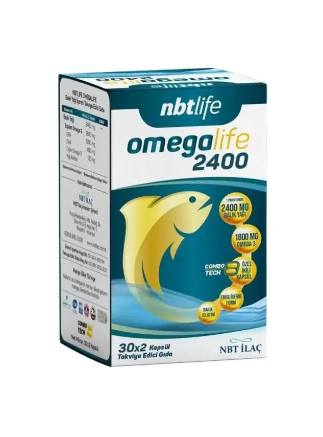 Nbt Life Omegalife 2400mg 60 Kapsül - 1
