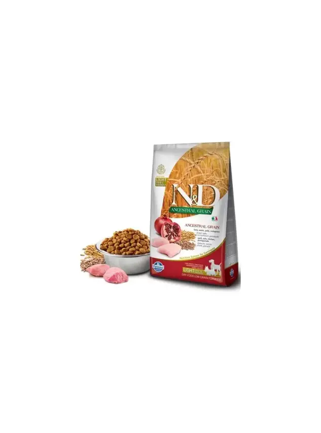 N&D Ancestral Graın Lıght Tavuk, K.Buğday&Nar Adult Med&Maxı 2,5Kg - 1