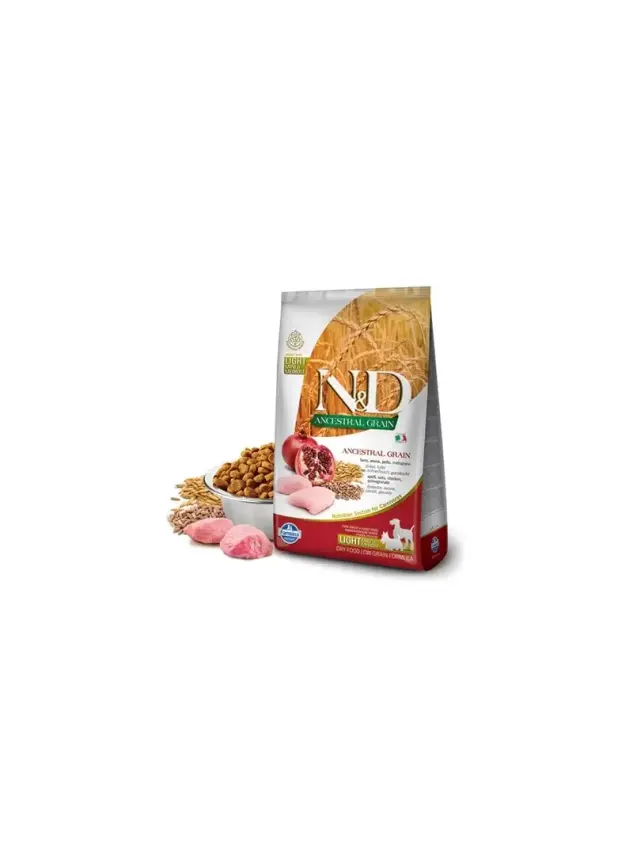 N&D Ancestral Graın Lıght Tavuk, K.Buğday&Nar Adult Mını 2,5Kg - 1