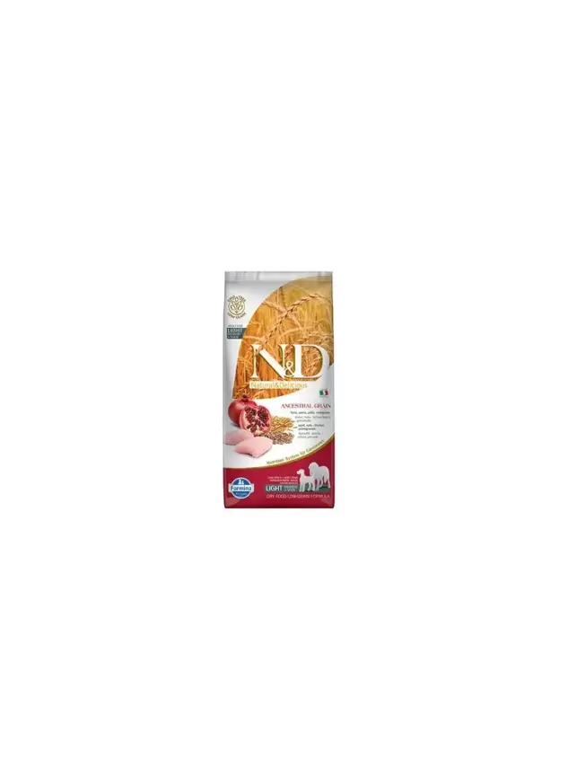 N&D Ancestral Graın Lıght Tavuk, K.Buğday,Yulaf& Nar Adult Med&Maxı 12Kg - 1